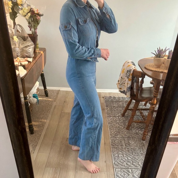 Zz Mizz Lizz Denim Jean jumpsuit vintage southwestern - Picture 13 of 14